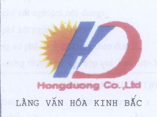 Mẫu nhãn hiệu HD HONGDUONG CO LTD LANG VAN HOA KINH BAC