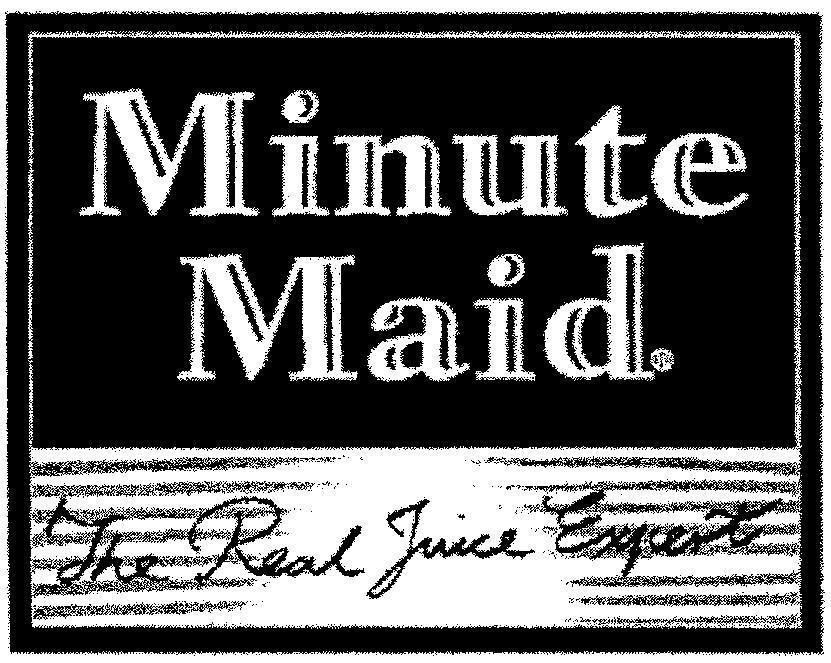 Mẫu nhãn hiệu MINUTE MAID THE READ JUICE EXPERT