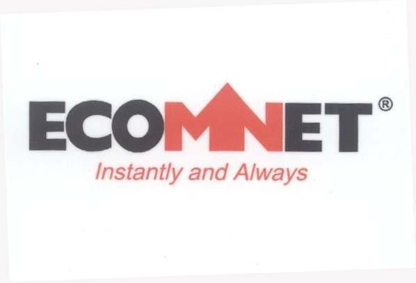 Mẫu nhãn hiệu ECOMNET INSTANTLY AND ALWAYS