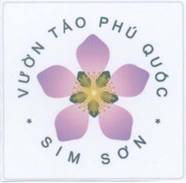 Mẫu nhãn hiệu VƯờN TáO PHú QUốC SIM SƠN