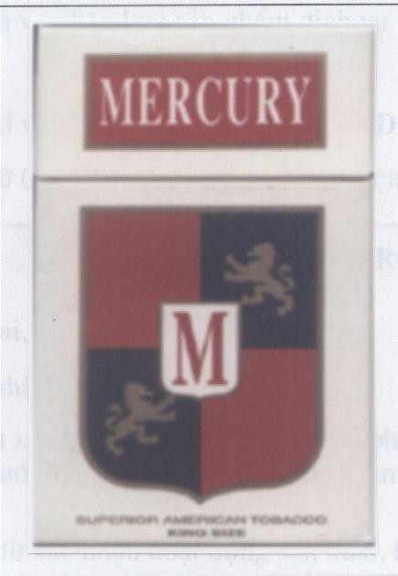 Mẫu nhãn hiệu MERCURY M SUPERIOR AMERICAN TOBACCO KING SIZE