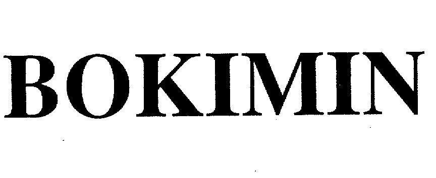 Mẫu nhãn hiệu BOKIMIN