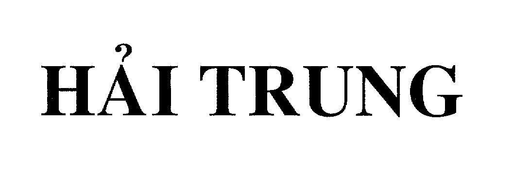 Mẫu nhãn hiệu HảI TRUNG