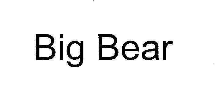 Mẫu nhãn hiệu BIG BEAR