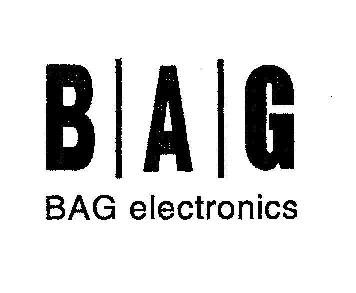 Mẫu nhãn hiệu B A G BAG ELECTRONICS