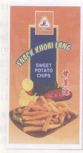 Mẫu nhãn hiệu JAK DELTAFOOD SNACK KHOAI LANG SWEET POTATO CHIPS KAN SU TIAO SAY
