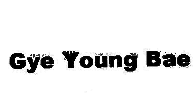 Mẫu nhãn hiệu GYE YOUNG BAE