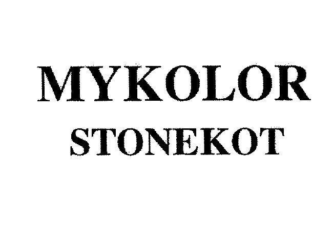 Mẫu nhãn hiệu MYKOLOR STONEKOT