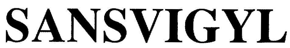 Mẫu nhãn hiệu SANSVIGYL
