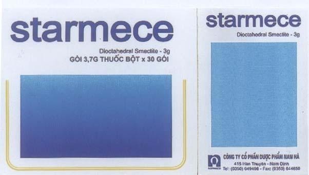 Mẫu nhãn hiệu STARMECE N NAPHACO CÔNG TY Cổ PHầN DƯợC PHẩM NAM Hà