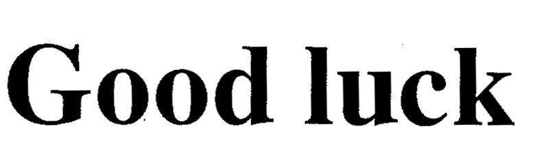 Mẫu nhãn hiệu GOOD LUCK