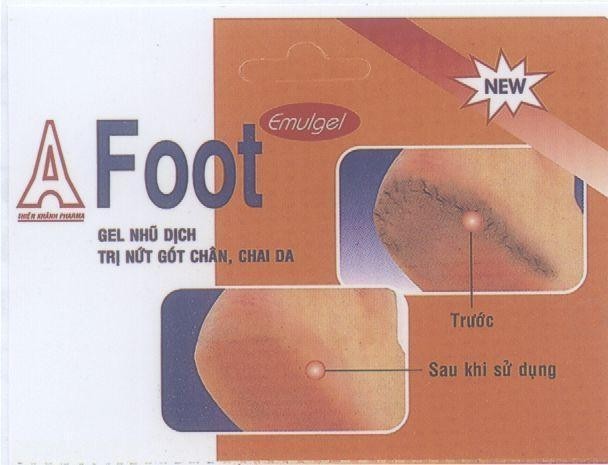 Mẫu nhãn hiệu A FOOT DUOC PHAM THIEN KHANH EMULGEL THIEN KHANH PHARMA