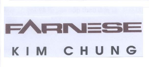 Mẫu nhãn hiệu FARNESE KIM CHUNG