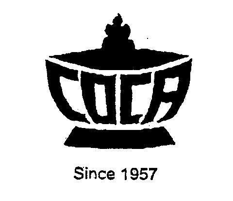 Mẫu nhãn hiệu COCA SINCE 1957