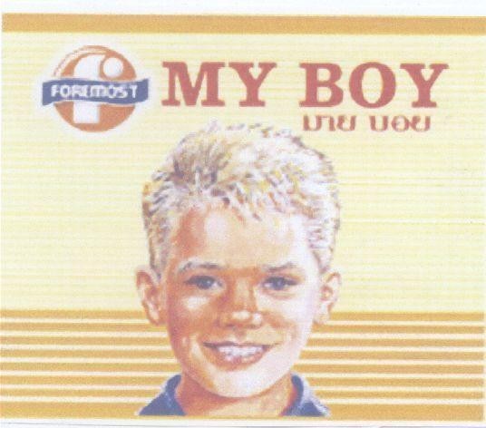 Mẫu nhãn hiệu F FOREMOST MY BOY CAU BE CUA TOI