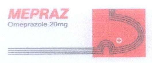 Mẫu nhãn hiệu MEPRAZ Omeprazole 20mg