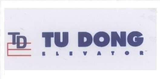 Mẫu nhãn hiệu TDE TU DONG ELEVATOR