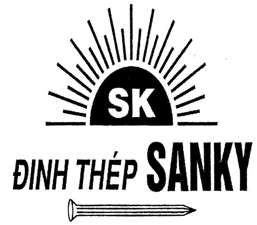Mẫu nhãn hiệu SK Đinh Thép SANKY