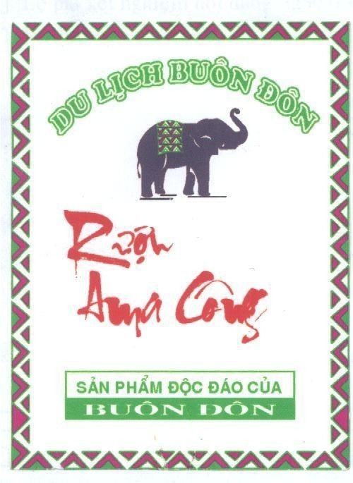 Mẫu nhãn hiệu Rượu AMA Công Du lịch Buôn Đôn Sản phẩm độc đáo của Buôn Đôn