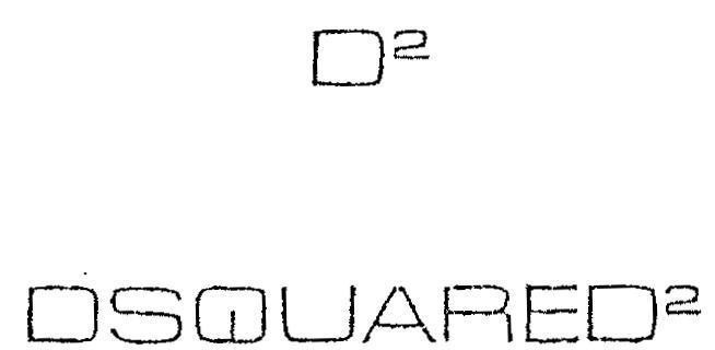 Mẫu nhãn hiệu D2 DSQUARED2