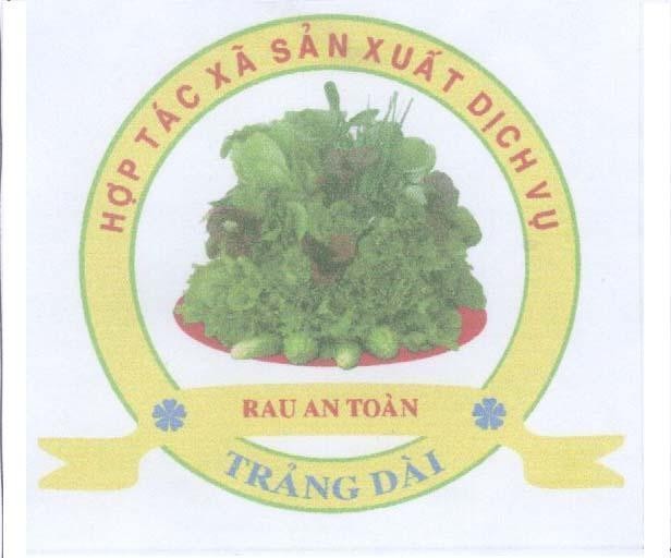 Mẫu nhãn hiệu Hợp tác xã sản xuất dịch vụ rau an toàn Trảng Dài
