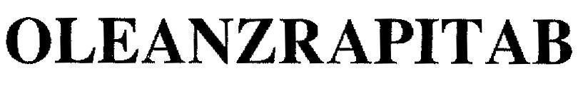 Mẫu nhãn hiệu OLEANZRAPITAB