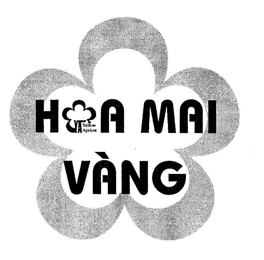 Mẫu nhãn hiệu HOA MAI VàNG YA YELLOW APRICOT