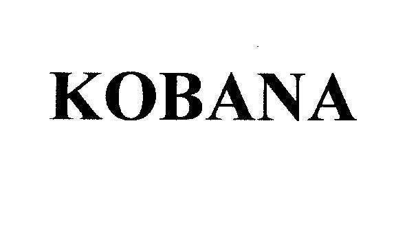 Mẫu nhãn hiệu KOBANA