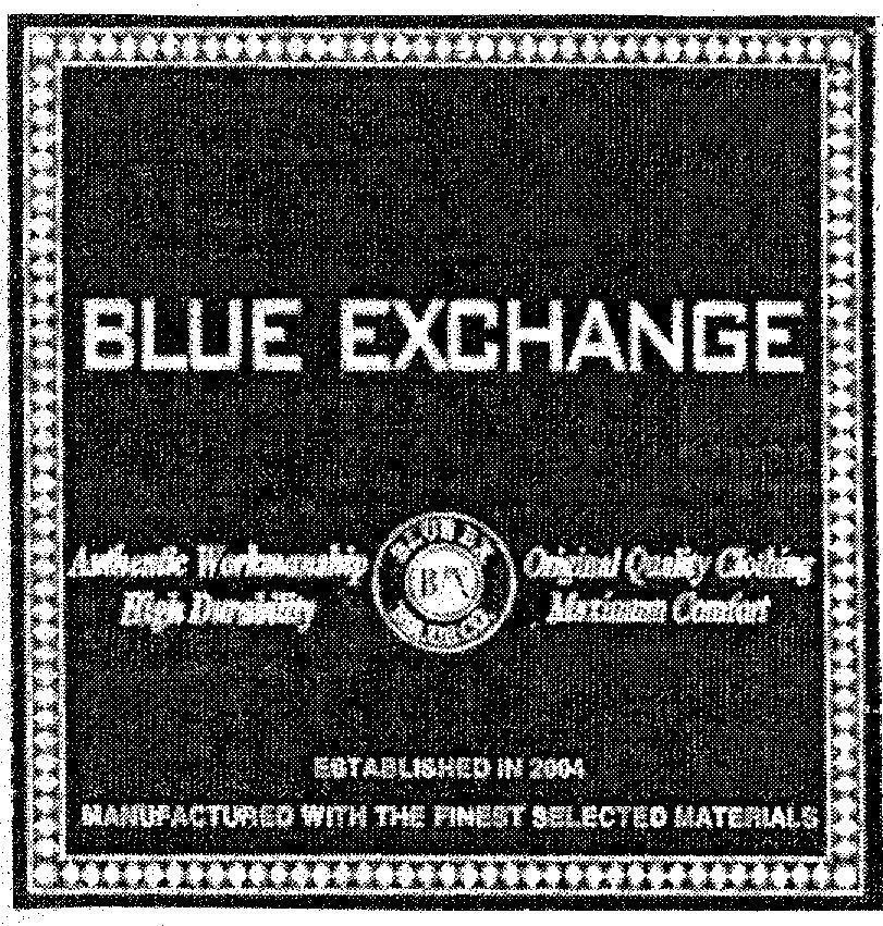 Mẫu nhãn hiệu BLUE EXCHANGE BLUE EX B/X BBLUE CO.