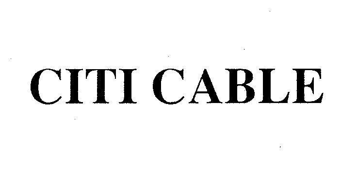 Mẫu nhãn hiệu CITI CABLE