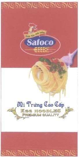 Mẫu nhãn hiệu SAFOCO Mì trứng cao cấp EGG NOODLES