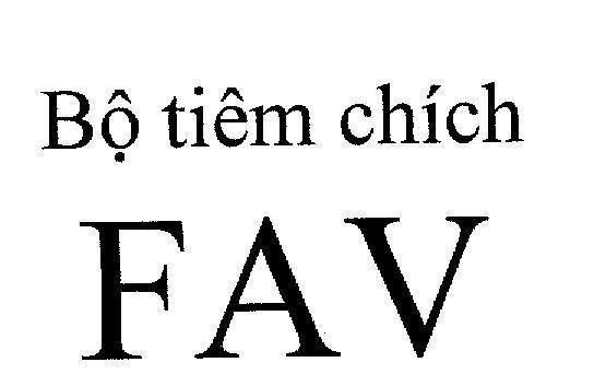 Mẫu nhãn hiệu Bộ TIÊM CHíCH FAV