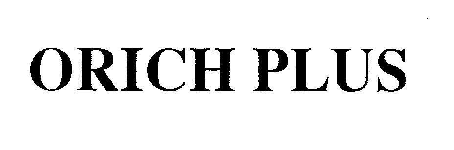 Mẫu nhãn hiệu ORICH PLUS