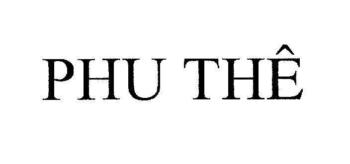 Mẫu nhãn hiệu PHU THÊ