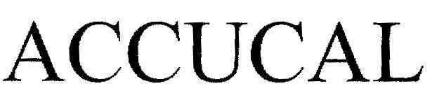 Mẫu nhãn hiệu ACCUCAL