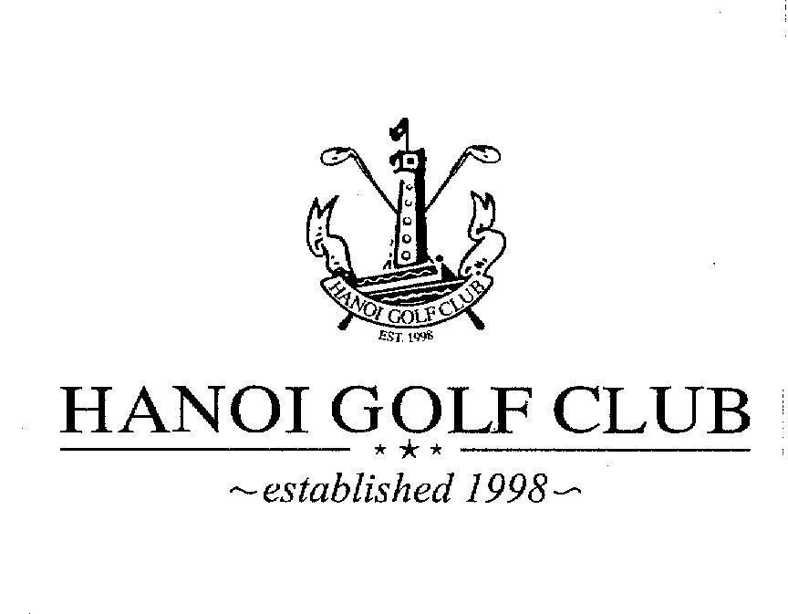 Mẫu nhãn hiệu HANOI GOLF CLUB ESTABLISHED EST. 1998