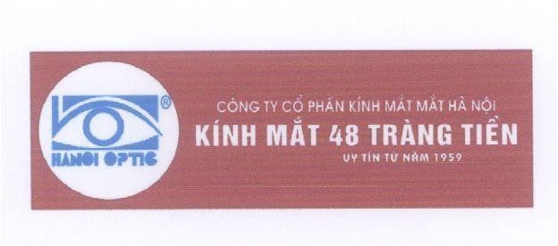 Mẫu nhãn hiệu HANOI OPTIC CONG TY CO PHAN KINH MAT HA NOI 48 TRANG TIEN uy tín từ năm 1959