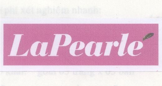 Mẫu nhãn hiệu LAPEARLE