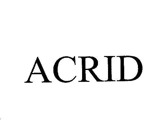 Mẫu nhãn hiệu ACRID