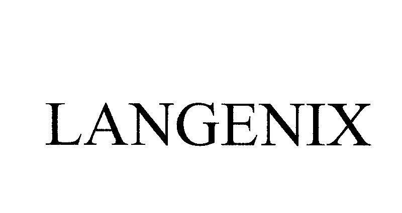 Mẫu nhãn hiệu LANGENIX