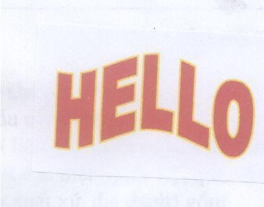 Mẫu nhãn hiệu HELLO