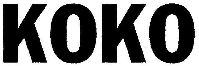 Mẫu nhãn hiệu KOKO