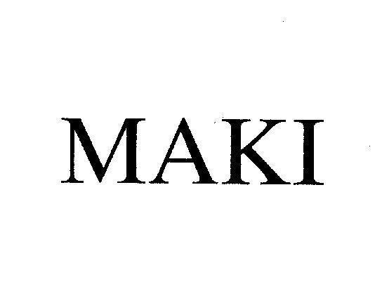 Mẫu nhãn hiệu MAKI