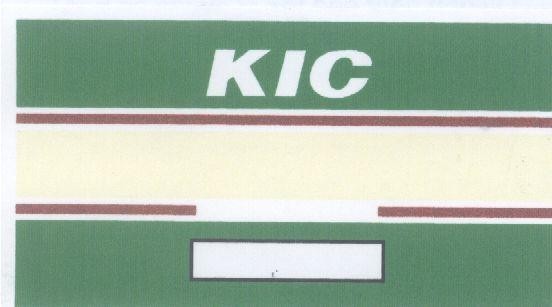Mẫu nhãn hiệu KIC