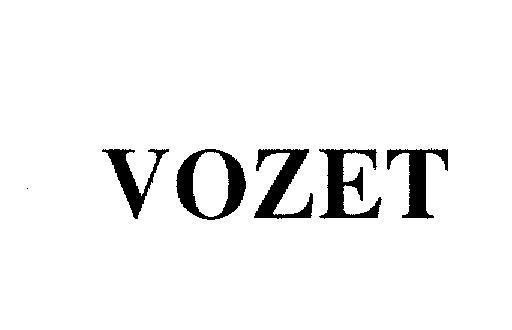 Mẫu nhãn hiệu VOZET