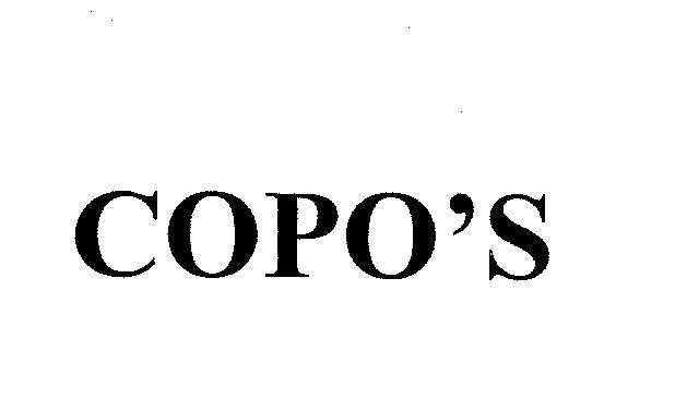 Mẫu nhãn hiệu COPOS COPO'S
