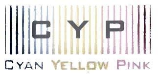 Mẫu nhãn hiệu C Y P CYAN YELLOW PINK