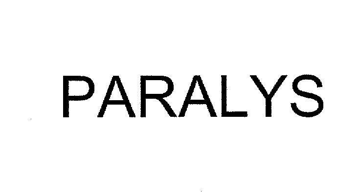 Mẫu nhãn hiệu PARALYS