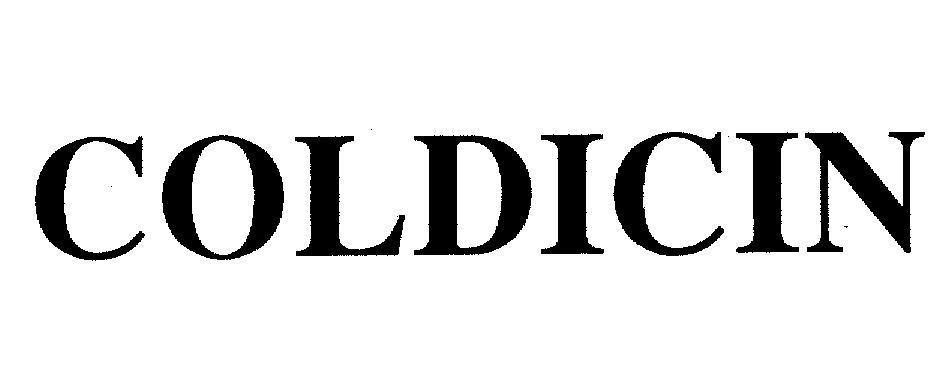 Mẫu nhãn hiệu COLDICIN