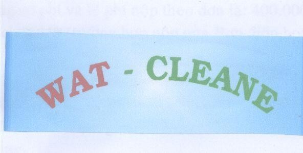 Mẫu nhãn hiệu WAT CLEANE